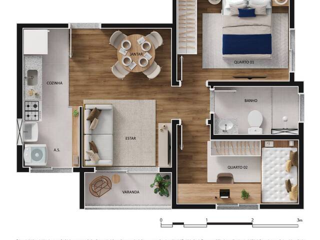 Apartamento para Venda em São Pedro da Aldeia - 4