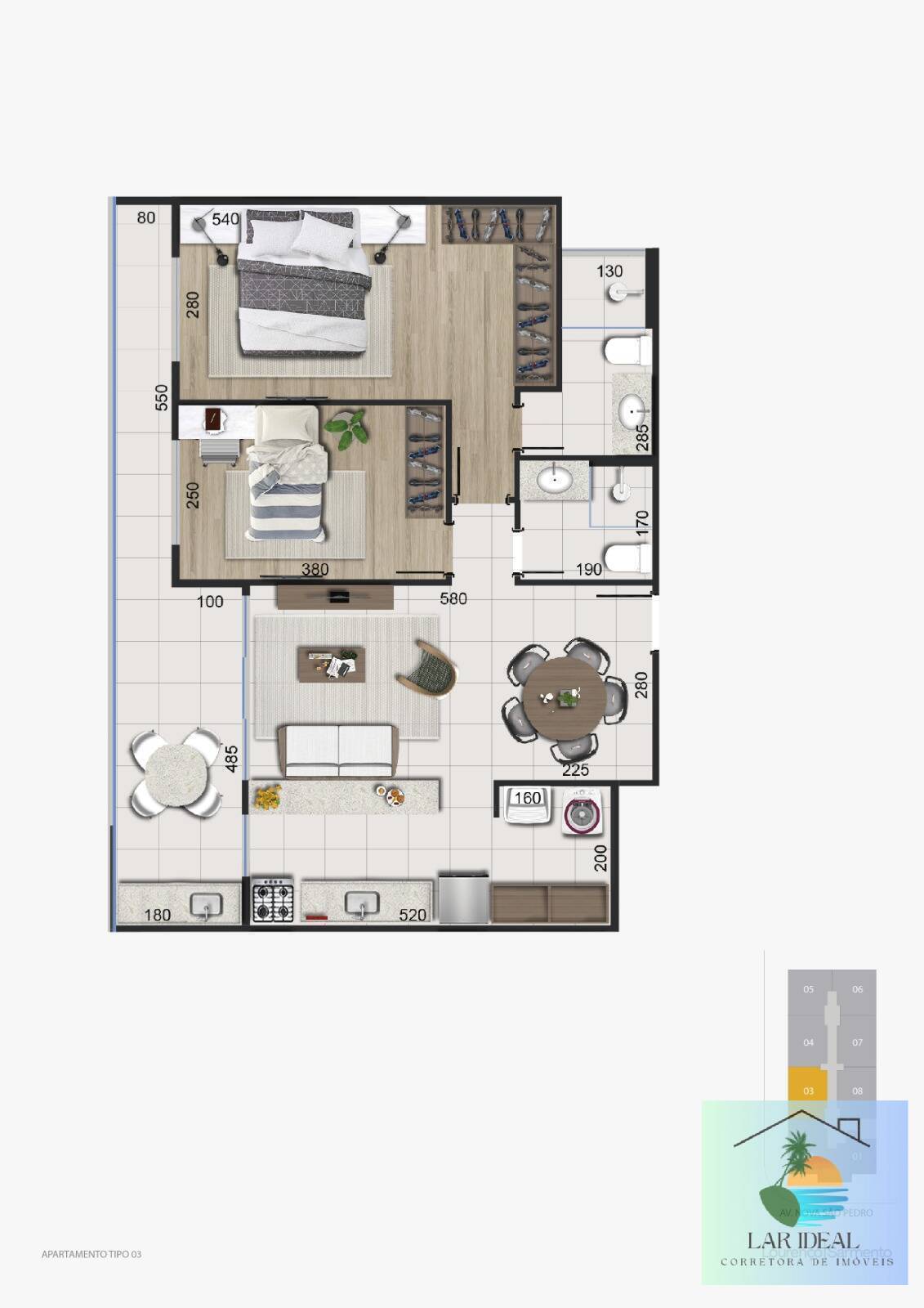 Apartamento à venda com 2 quartos, 77m² - Foto 17