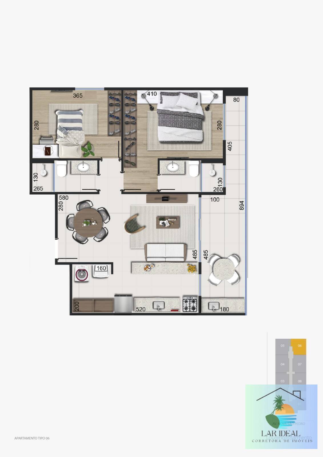 Apartamento à venda com 2 quartos, 77m² - Foto 19