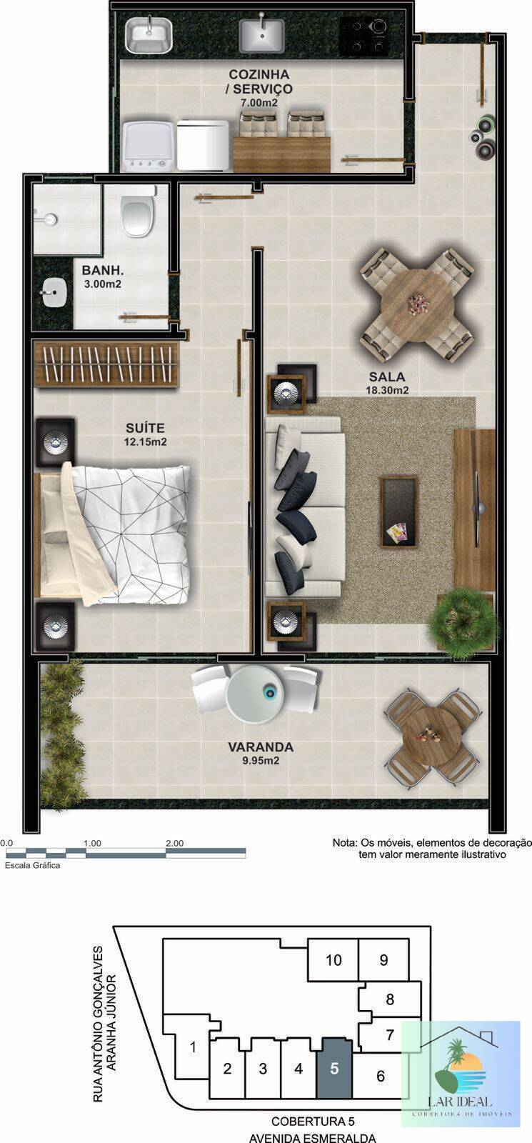 Cobertura à venda com 1 quarto, 53m² - Foto 29