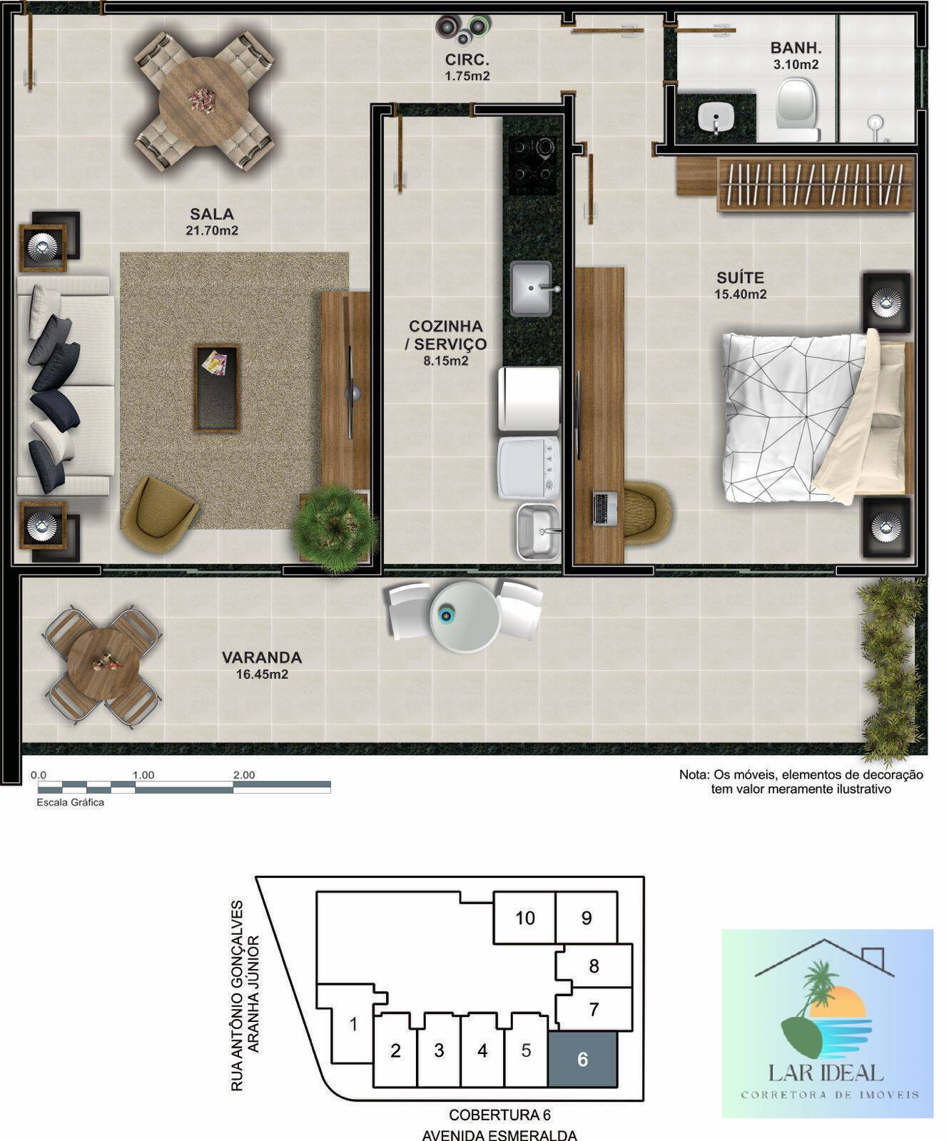 Cobertura à venda com 1 quarto, 53m² - Foto 26