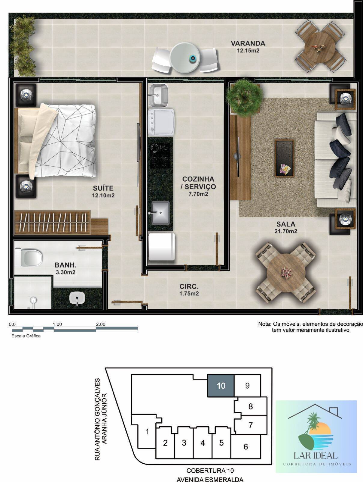 Cobertura à venda com 1 quarto, 53m² - Foto 28
