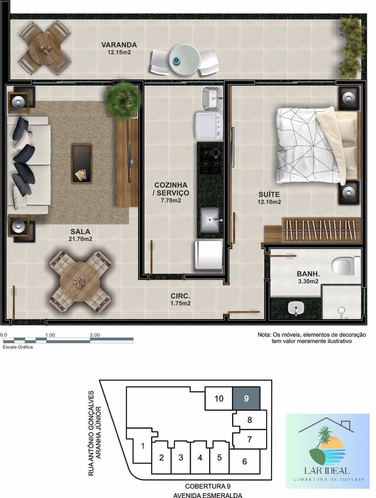 Cobertura à venda com 1 quarto, 53m² - Foto 27