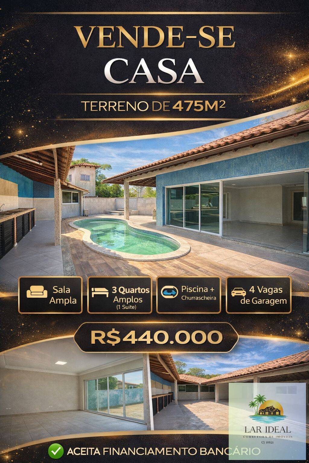 Casa, 3 quartos, 218 m² - Foto 1